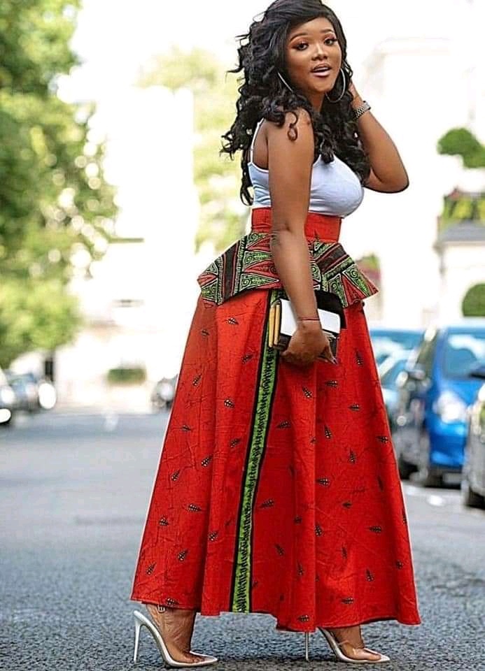 Ankara maxi skirt