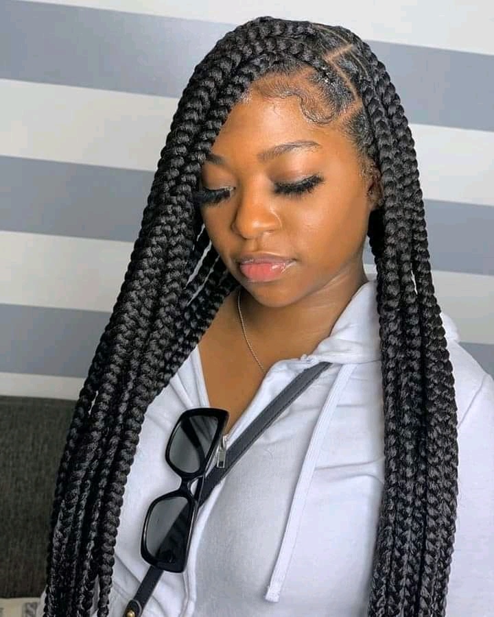 box braids with pearls