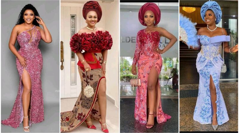 asoebi styles with front slit